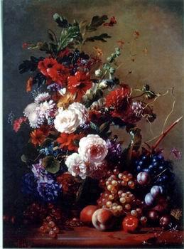 unknow artist Floral, beautiful classical still life of flowers.068